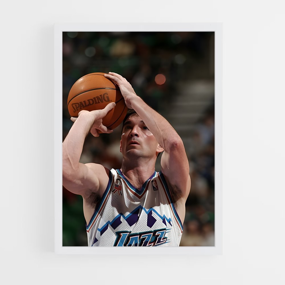 Poster John de stockton – affiche Basketball (vue 3)